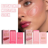 Blush Stick Brightening Solid Contouring Natural Nude Makeup Waterproof Lightweight Multi-Functional Blush Stick