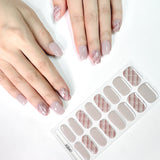Gel Nail Art Patches Semi-Cured UV Light Nail Stickers Waterproof 16 Patch Sets with Many Designs Halloween Christmas Nail Art