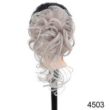 Messy Curly Hair Bun Clip Hair Extensions Claw Clip