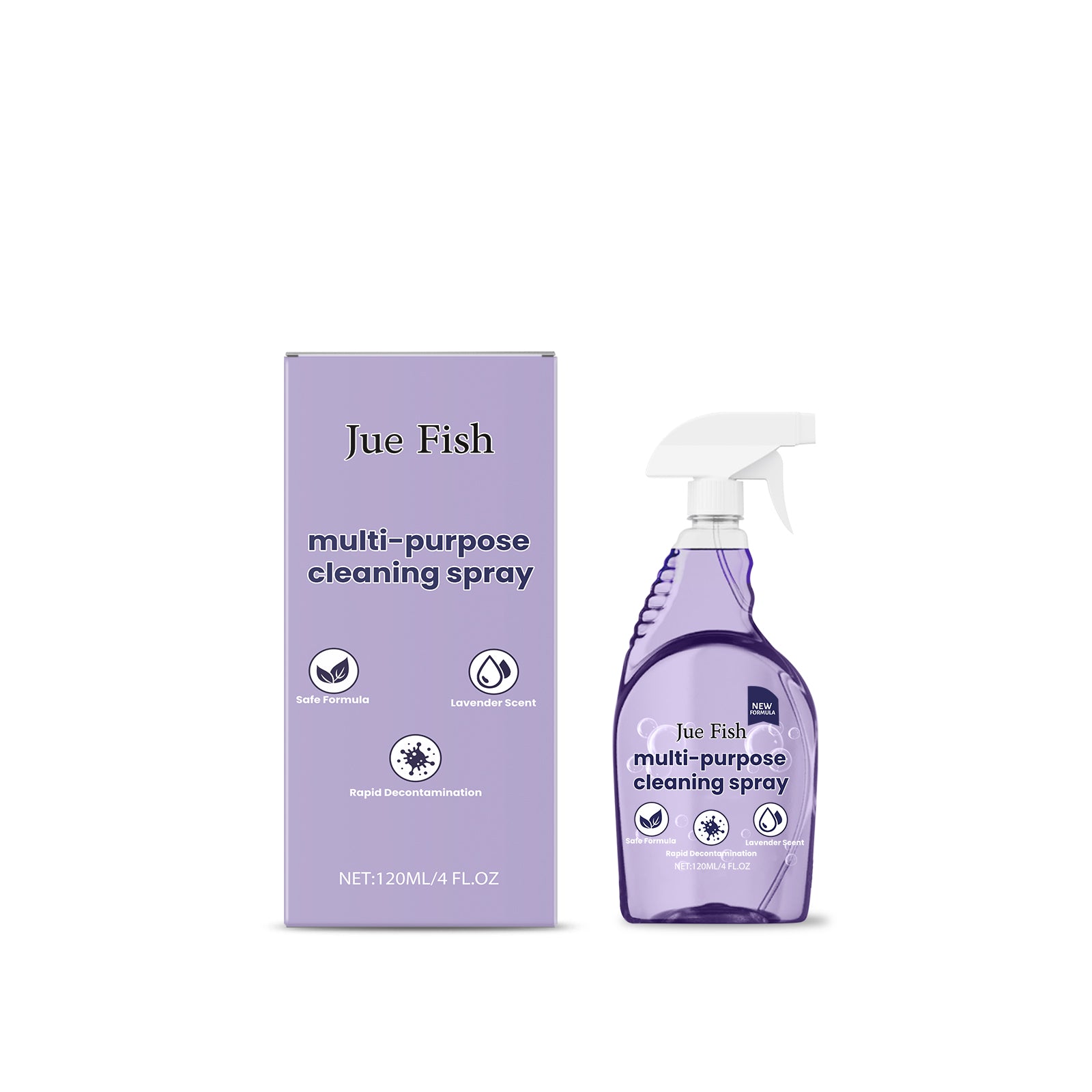 Multi-Purpose Lavender Cleaner Easily Cleans Kitchen, Bathroom, Floors, Grease Stains, Countertops