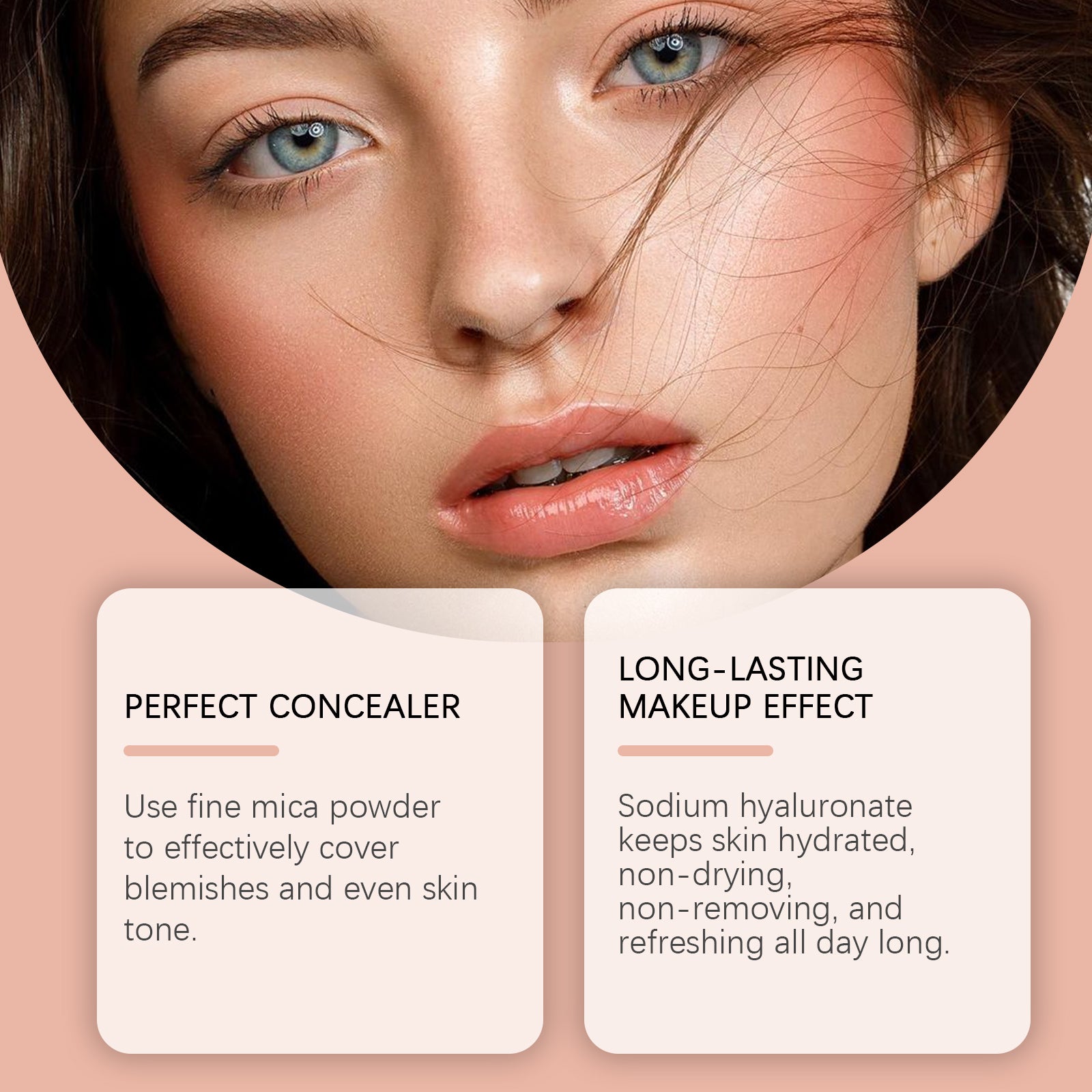Compact Air Cushion Foundation (Natural Nude) Natural Lightweight Makeup with Cushion