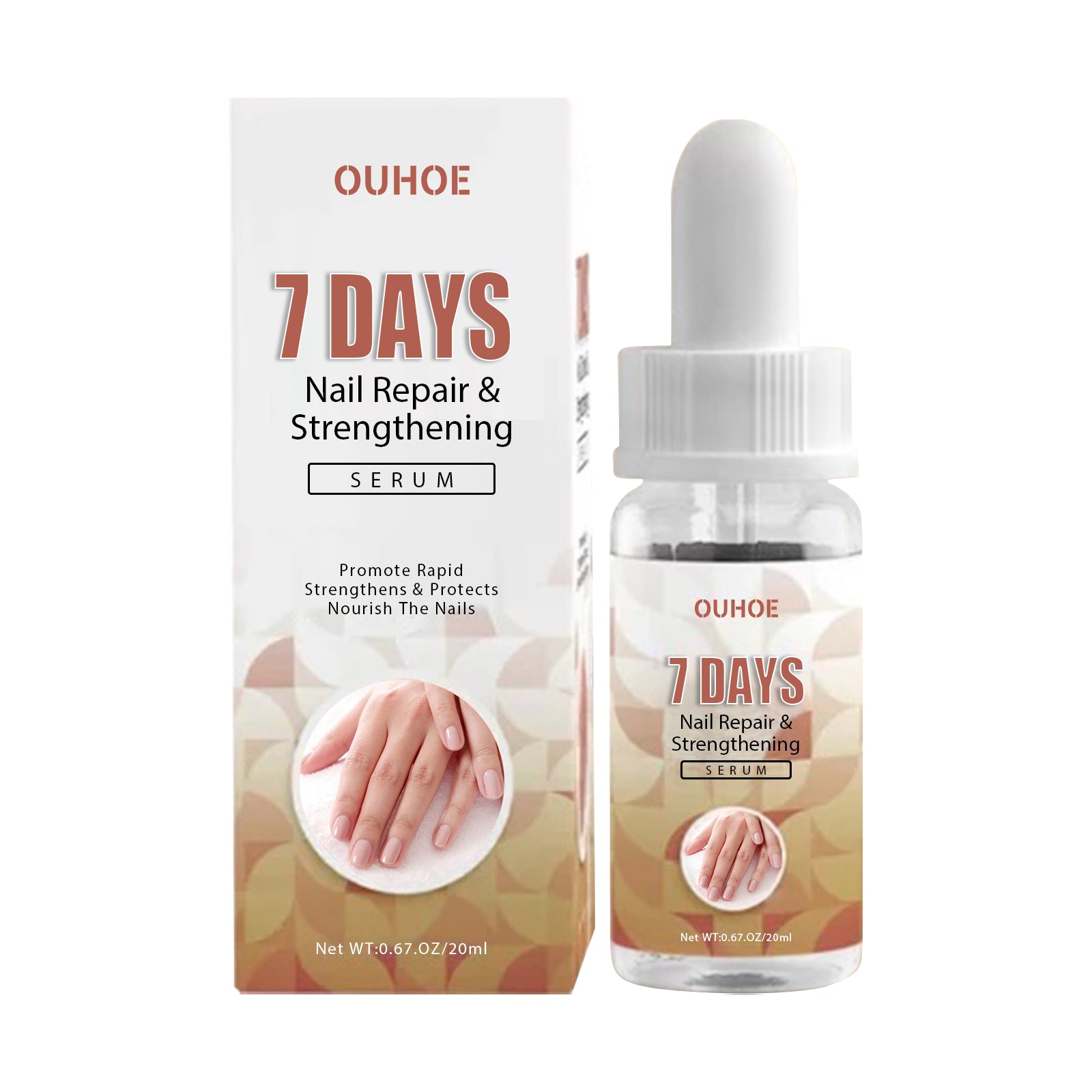 7 Day Nail Repair Essence Serum, Hand And Foot Nail Brightening Thickening Toenail Care Solution