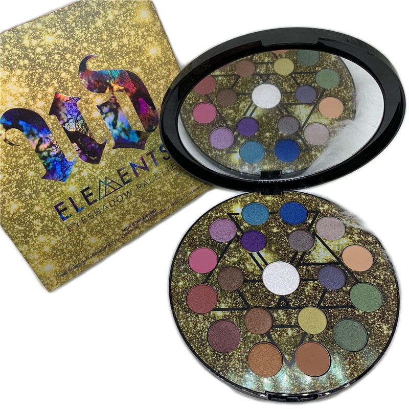 19-color Star Eyeshadow Nude Makeup Palette, High-quality Urban Decay Elements Eyeshadow, Matte & Shimmery Durable Waterproof Formula