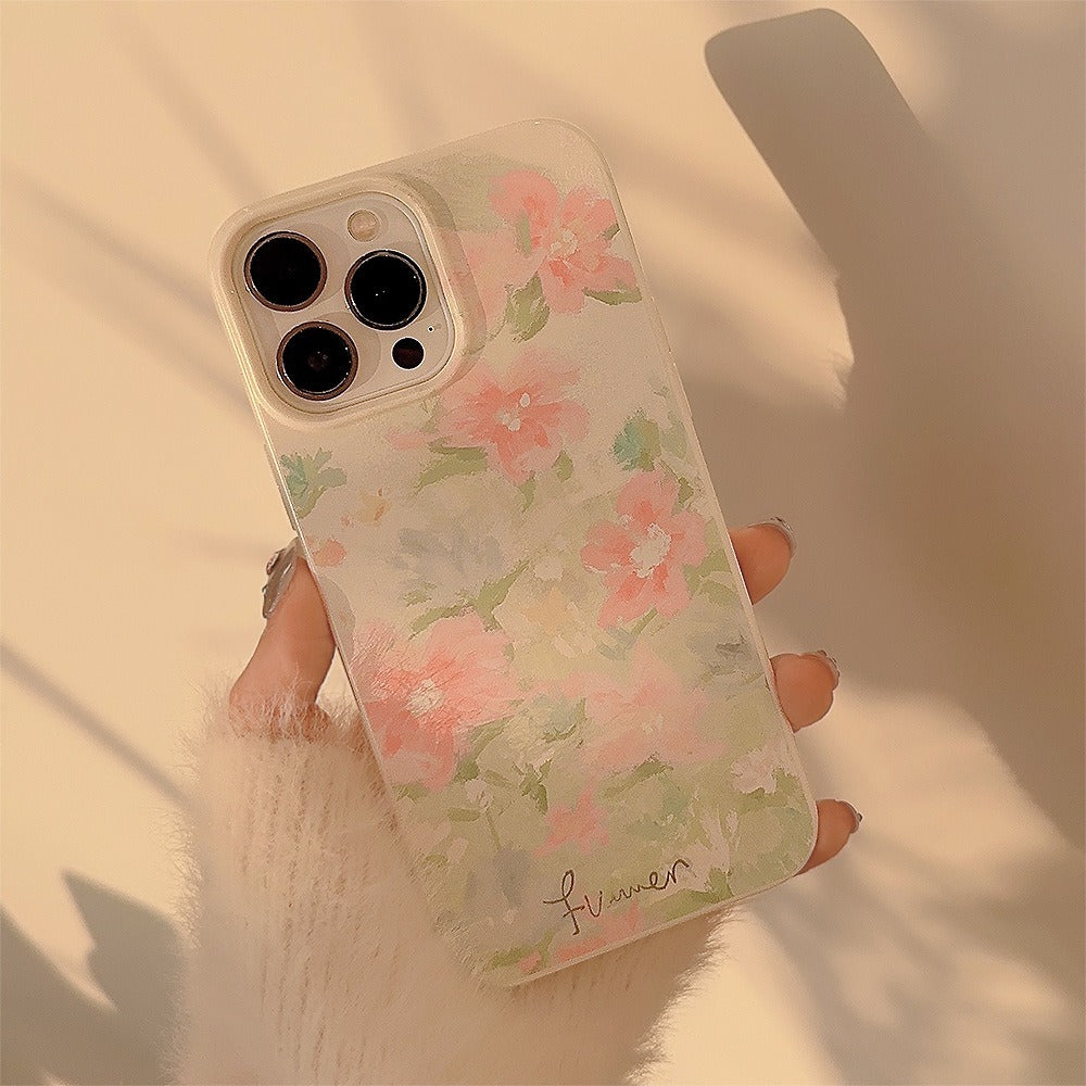 Vintage Garden Oil Painting Phone Cover for iPhone 15 Phone Case 14 Art 13Pro Silicone Max