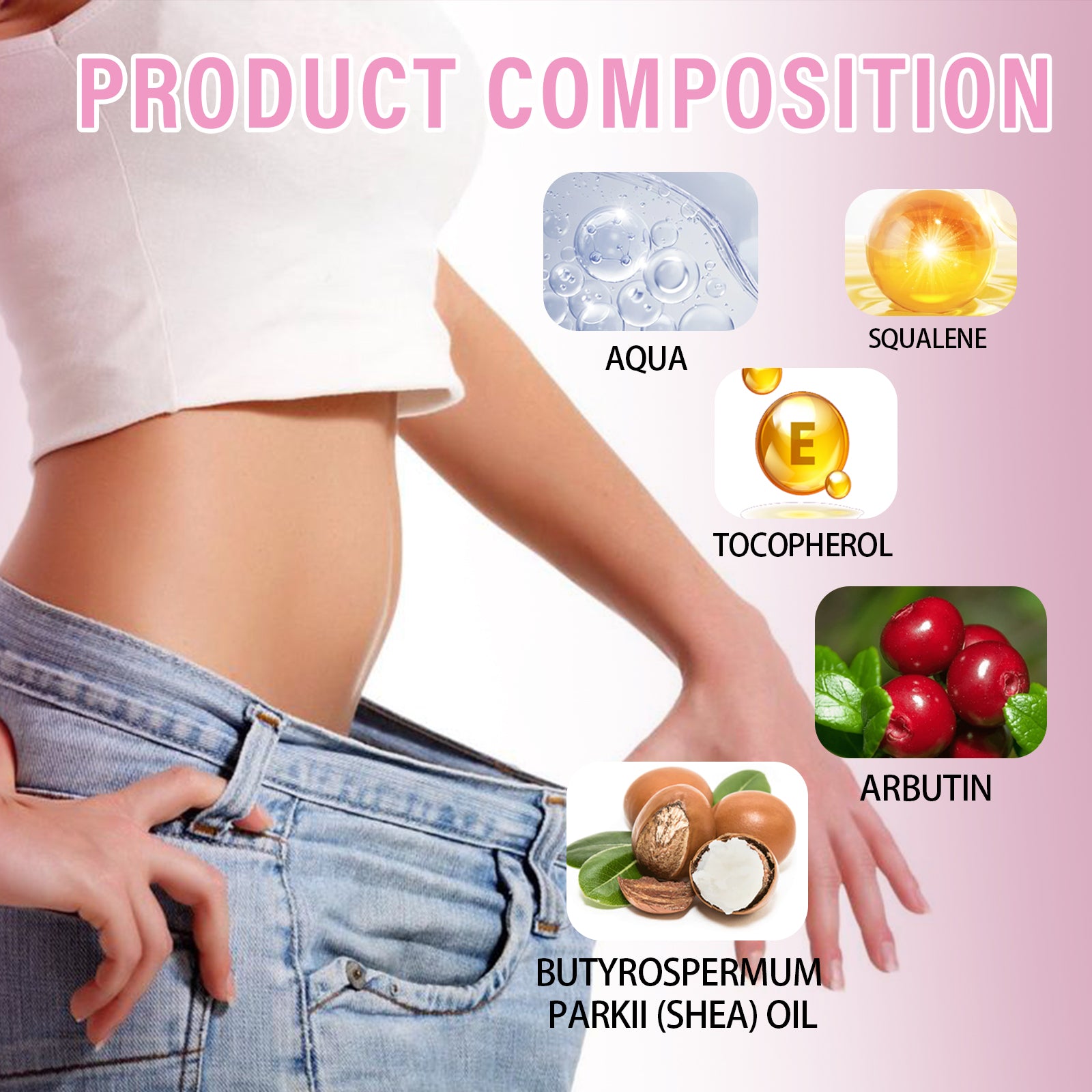 Anti Cellulite Moisturizing Cream, Tighten Thighs, Belly, Buns In Shaping Curve Shape Body Cream
