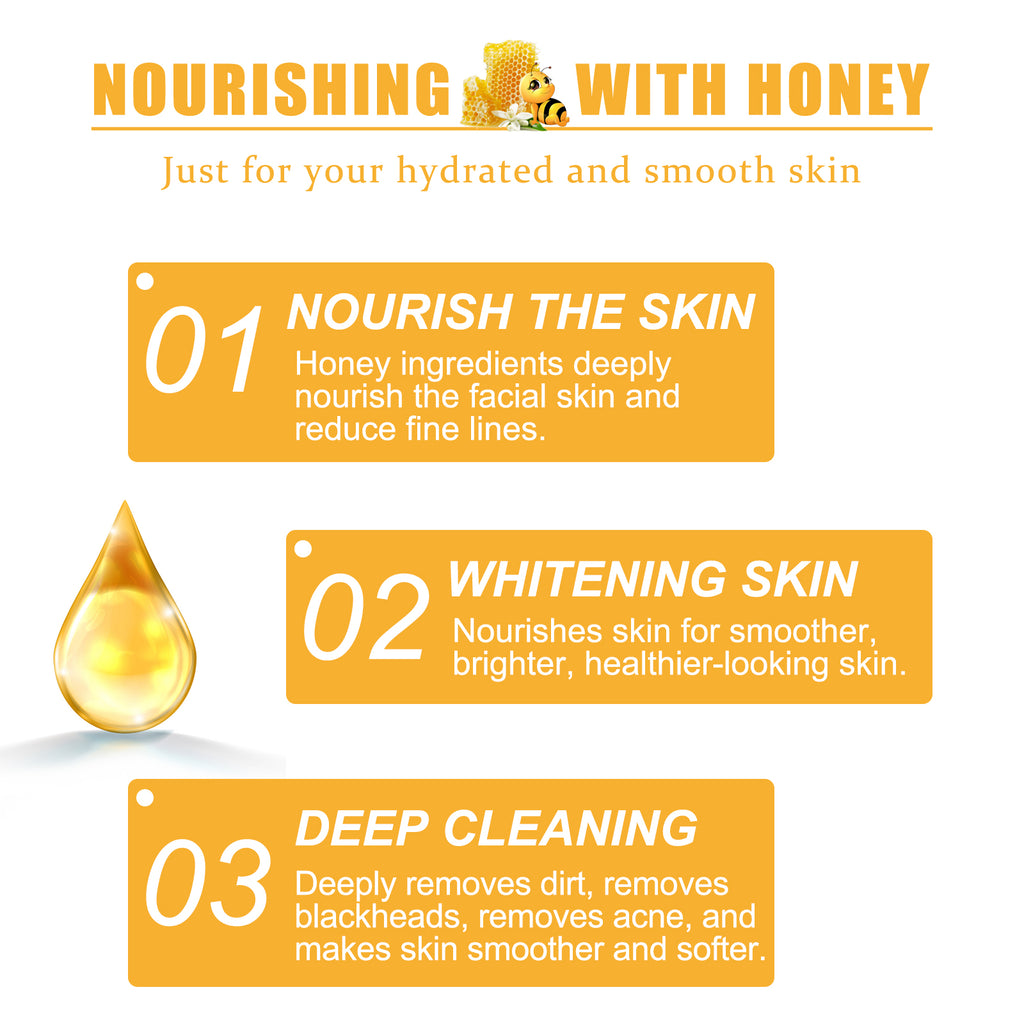 Honey Peel Mask, Tightens Pores Brightens Skin And Gently Removes Blackheads Apply Facial Mask