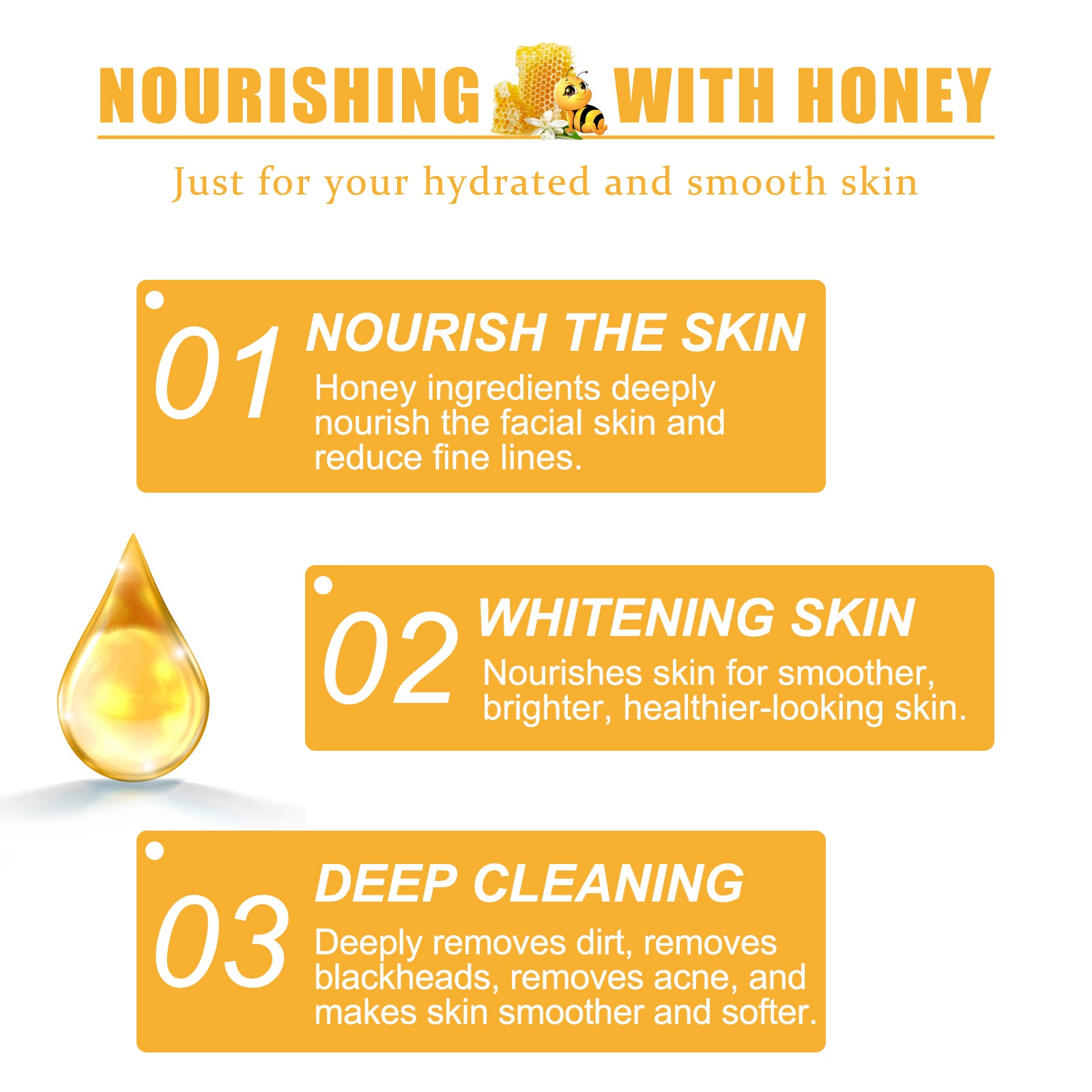 Honey Peel Mask, Tightens Pores Brightens Skin And Gently Removes Blackheads Apply Facial Mask