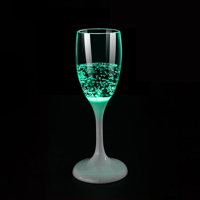 Water Sensing Luminous Glasses LED Light Up Wine Champagne Plastic Glass 1 PC - 7 Colors