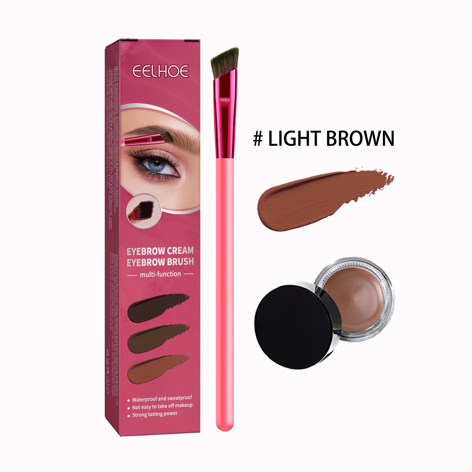 Multifunctional Eyebrow Set, Filling Shaping Brush Tinted Eyebrows Smooth Eye Brow Makeup Set