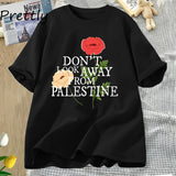 Don't Look Away From Palestine Flowers T-shirt