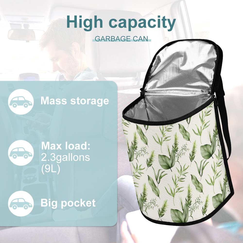 Leaf Pattern Car Trash Storage Bag