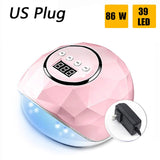 86W 39 LED Lamp Nail Dryer For Nail Manicure UV Fast Drying Nail Drying Lamp Curing Light