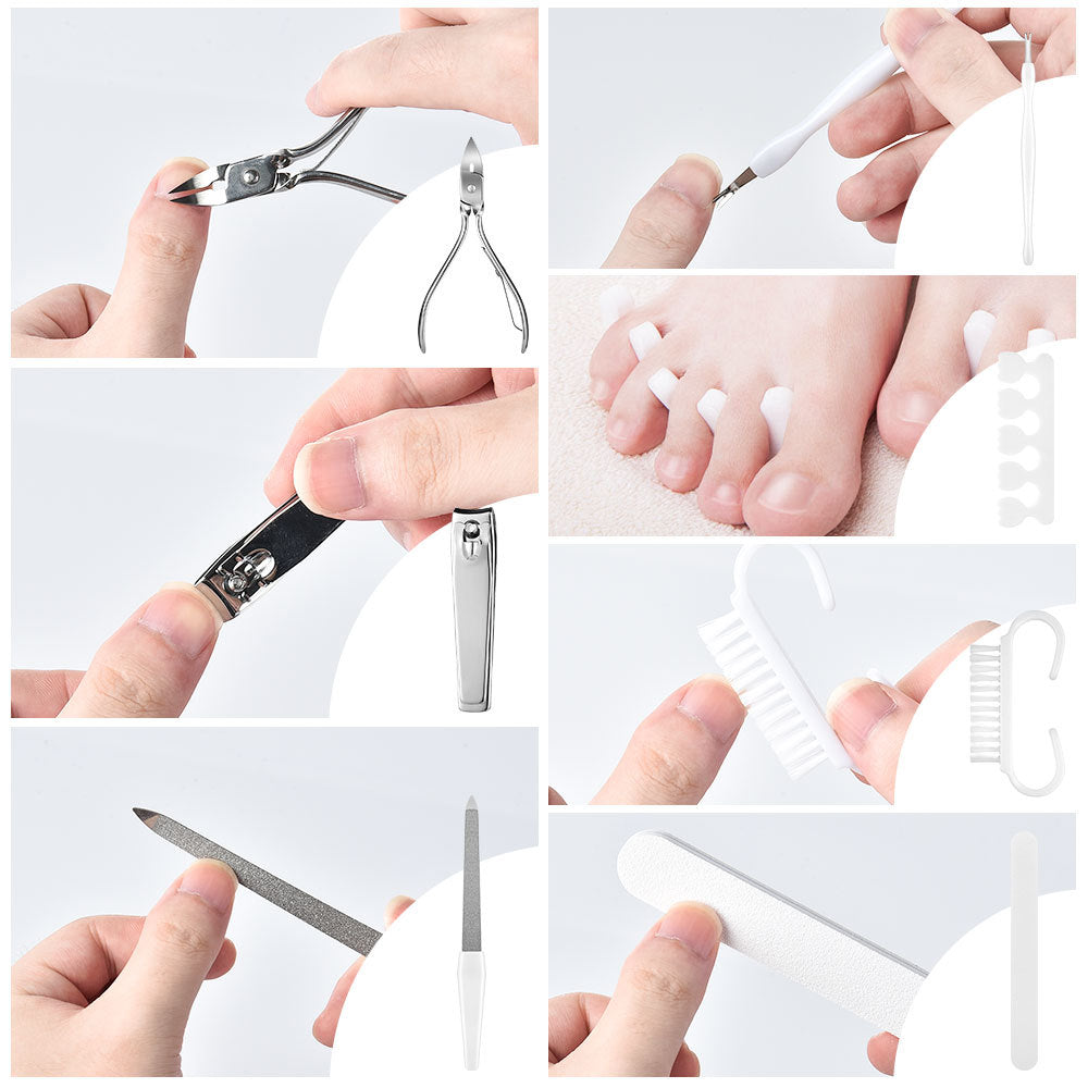 Hand & Foot Grinding Pedicure 22-Piece Set Foot Exfoliation Calluses Scrub Scraping Tools