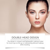 Double Head Blush with Sponge Blender, Natural Light Multipurpose Blush Stick Double Ended
