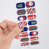 Gel Nail Art Patches Semi-Cured UV Light Nail Stickers Waterproof 16 Patch Sets with Many Designs Halloween Christmas Nail Art