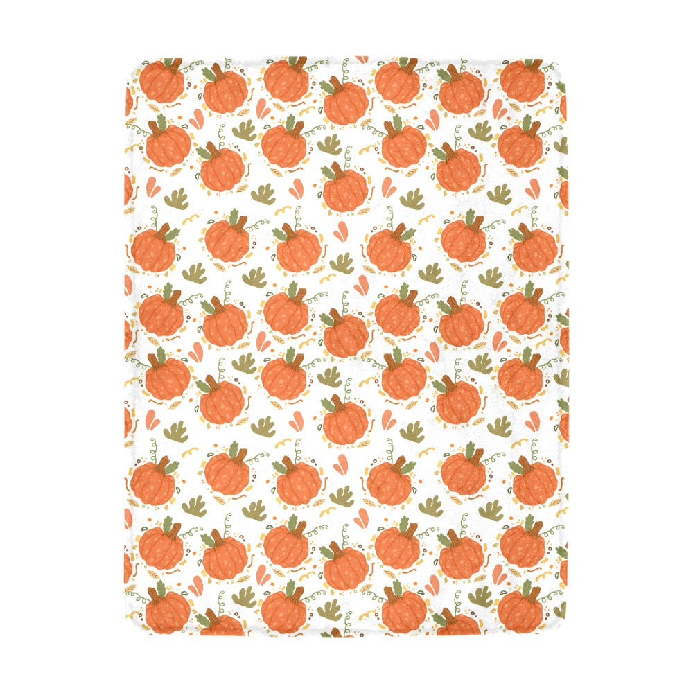 Fall Pumpkin Ultra-Soft Micro Fleece Blanket 43*56 (Made In USA)