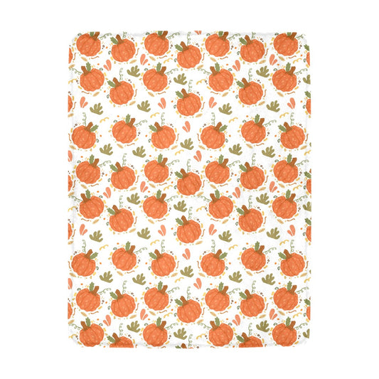 Fall Pumpkin Ultra-Soft Micro Fleece Blanket 43*56 (Made In USA)