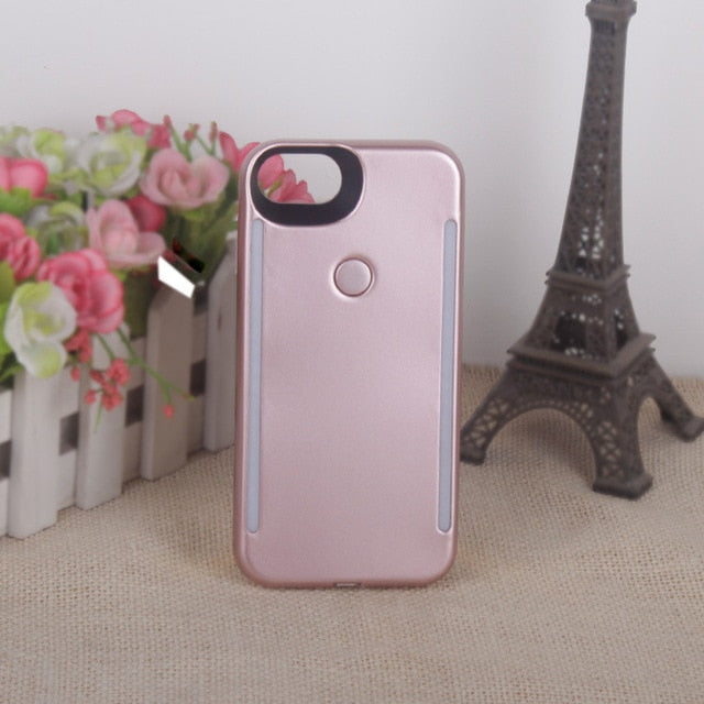 Light Up Selfie Flash Phone Case For iPhone XS MAX XR 11 Pro X XS 6 6s 7 8 Plus Anti-fall 3 Generations for iPhone