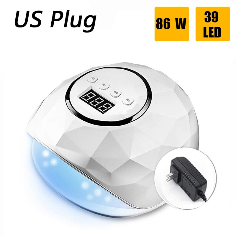 86W 39 LED Lamp Nail Dryer For Nail Manicure UV Fast Drying Nail Drying Lamp Curing Light
