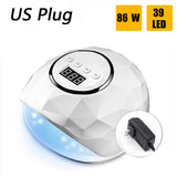 86W 39 LED Lamp Nail Dryer For Nail Manicure UV Fast Drying Nail Drying Lamp Curing Light