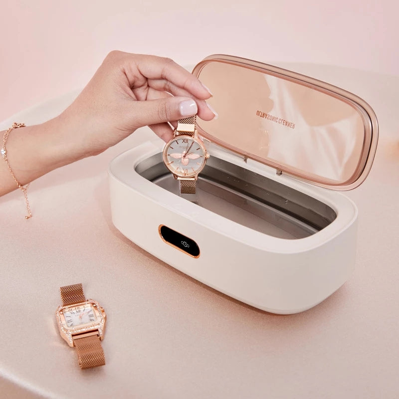 Ultrasonic Cleaning Machine 45KHz High Frequency Vibration Washer for Watch Makeup Brush Jewelry Glasses