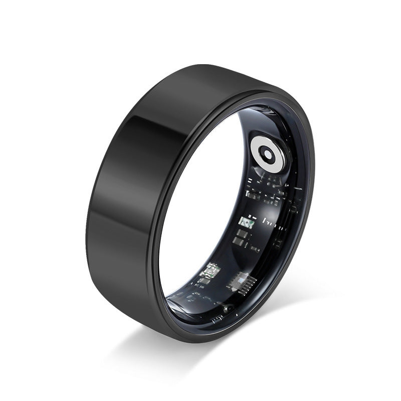 Health Smart Titanium Steel Ring Waterproof Blood Pressure Oxygen Sleep Movement Tracking Ring