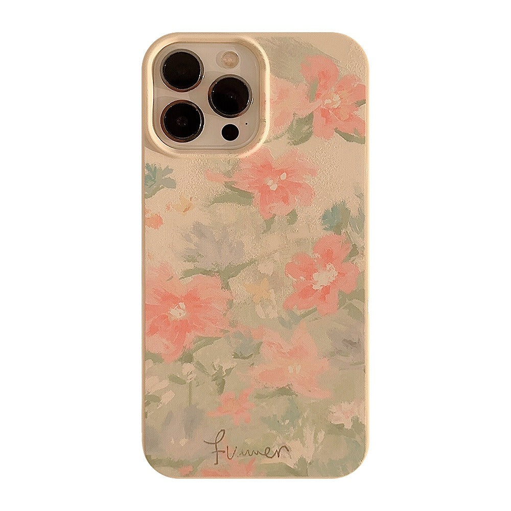 Vintage Garden Oil Painting Phone Cover for iPhone 15 Phone Case 14 Art 13Pro Silicone Max