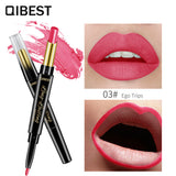 Double-Ended Lipstick Pen Moisturizing Matte Matte Lipstick + Lip Liner Rotating Lip Liner
