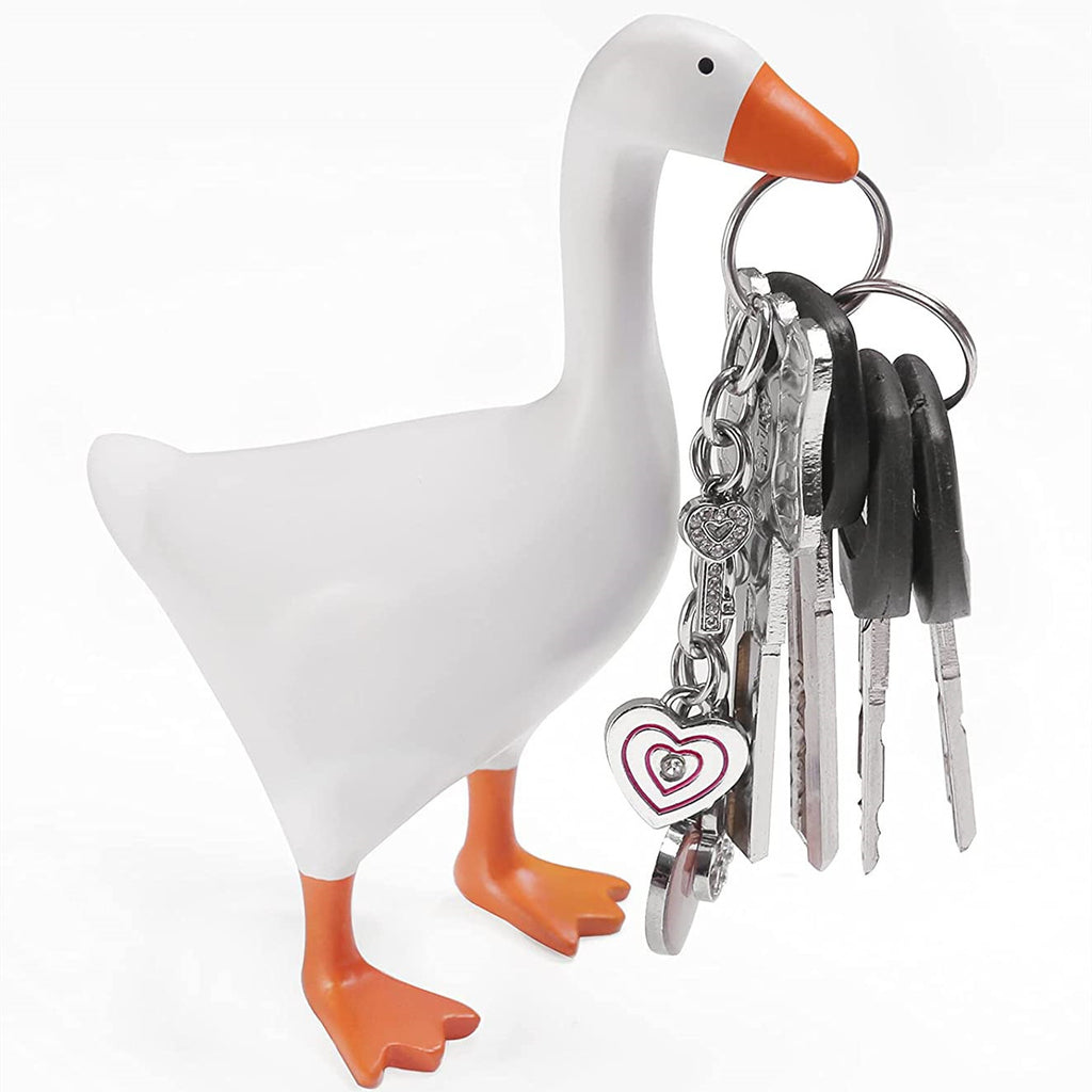Cute Duck Magnetic Statue Holder for Household Products Resin Decoration
