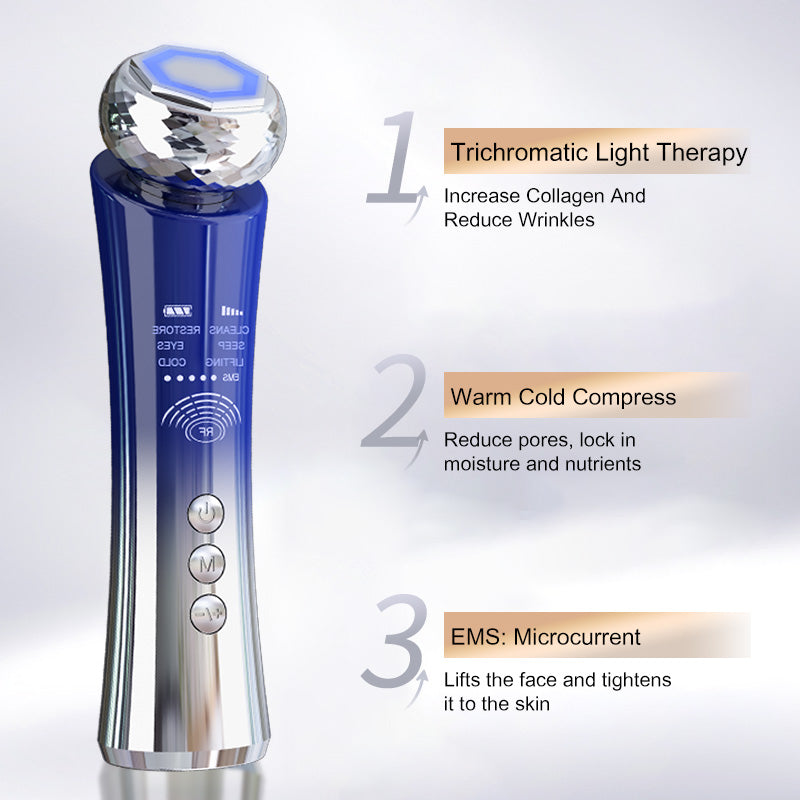 Portable Microcurrent Facial Device Lifting Tighten Wrinkle Removal Skin Care Handheld Facial Massage Wand