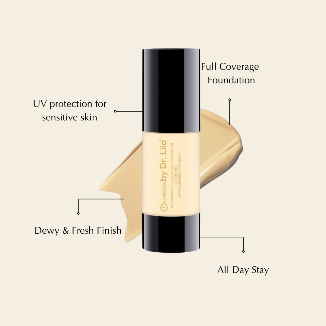 Full Coverage Foundation with SPF 15 - 23 color variants!