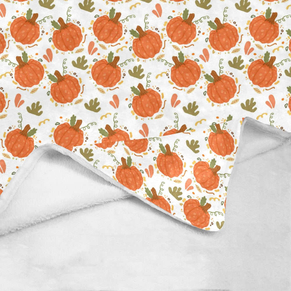 Fall Pumpkin Ultra-Soft Micro Fleece Blanket 43*56 (Made In USA)