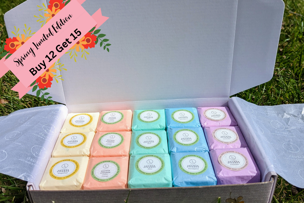 Spring Shower Steamers, Gift Set of Big Fizzies [Lizush] *Made in USA* BoGo Special!