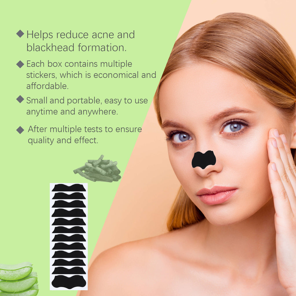 Bamboo Charcoal Nose Mask Gently Cleanses T Zone Of Face, Moisturizes Pores And Moisturizes Skin Nose Mask