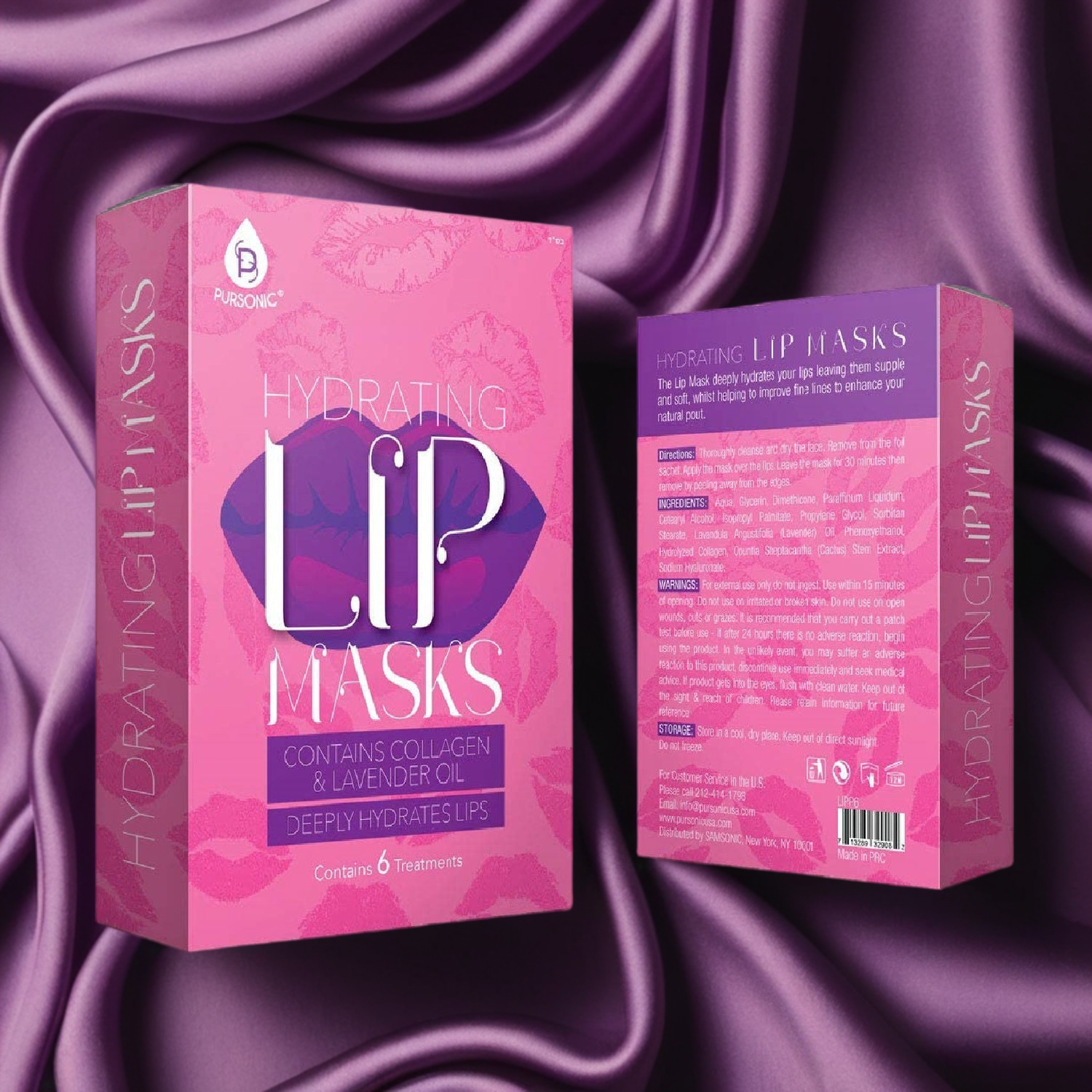 Hydrating Lip Masks (Pack of 6)