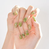 Gel Nail Art Patches Semi-Cured UV Light Nail Stickers Waterproof 16 Patch Sets with Many Designs Halloween Christmas Nail Art