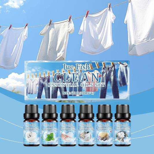 Clean Fresh Essential Oil Set, Fresh Natural Essential Oil for Diffuser