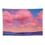 Super Soft Pink Sunset Wall Tapestry Blanket