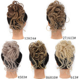Messy Curly Hair Bun Clip Hair Extensions Claw Clip
