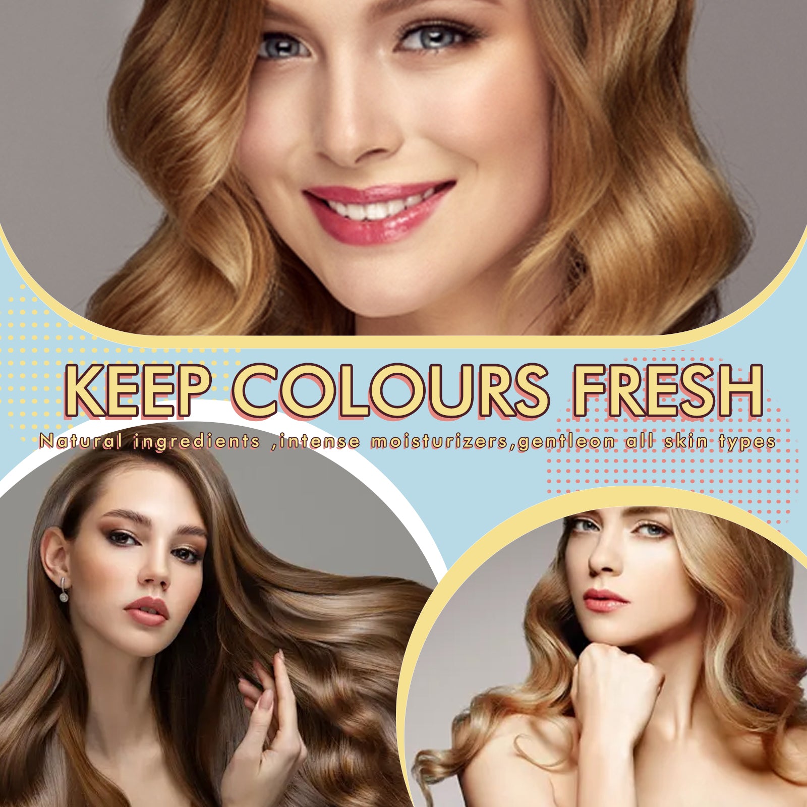 Hair Care Set for Curls, Moisturizing Hair Curly Styling Moisturizing Leave-In Hair Care