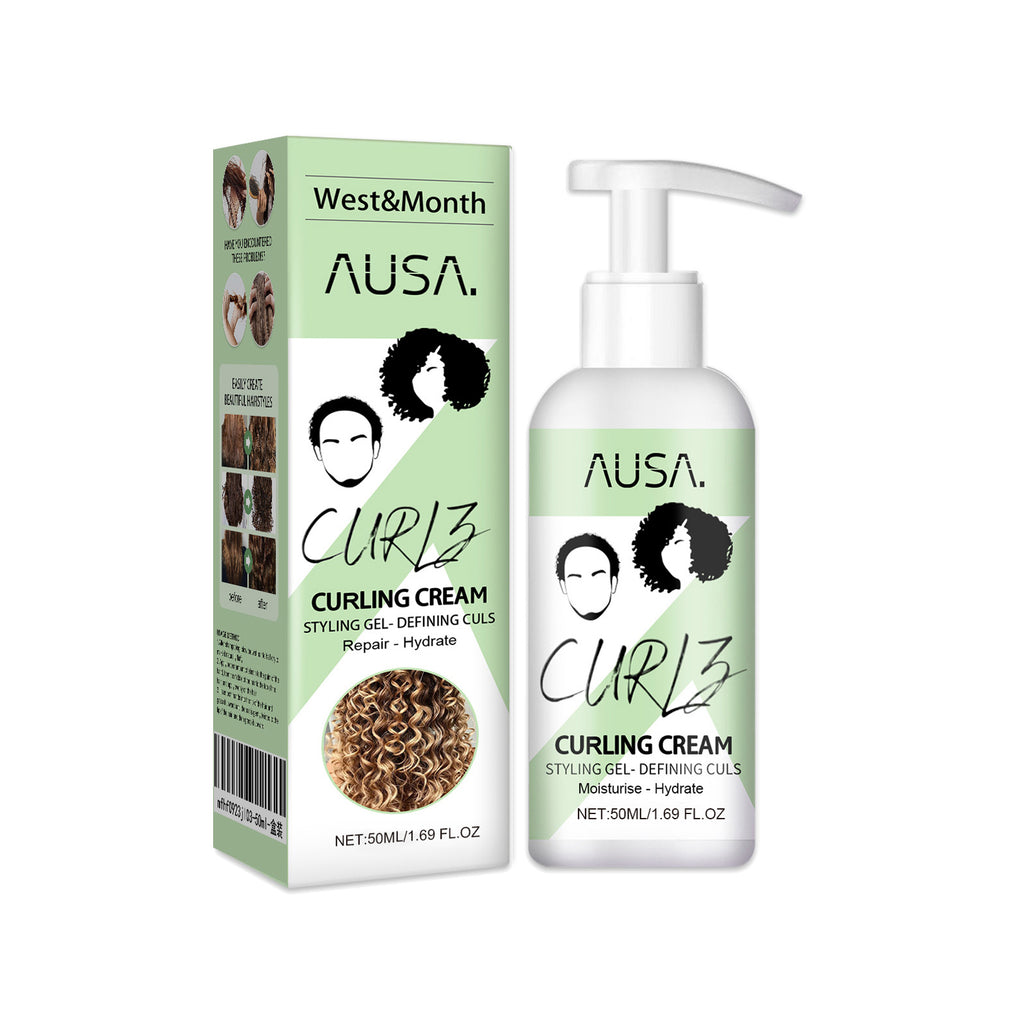 Curly Hair Styling Cream, Moisturizing Curly Hair Styling Fluffy Strong Hair Keratin Smoothing Frizz