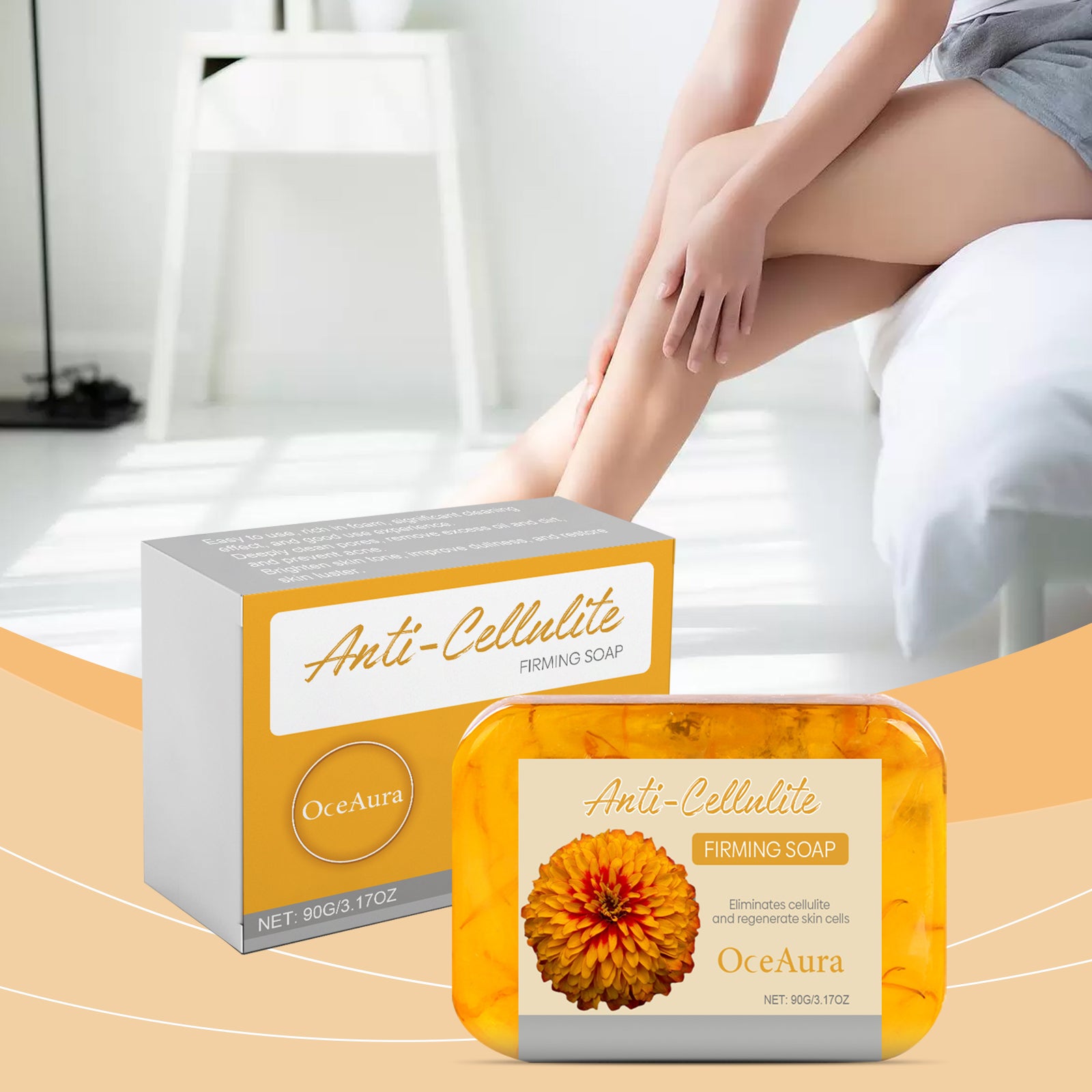 Anti Cellulite Bath Soap Bar Anti Aging Body Cleansing Moisturizing Soft And Smooth Skin