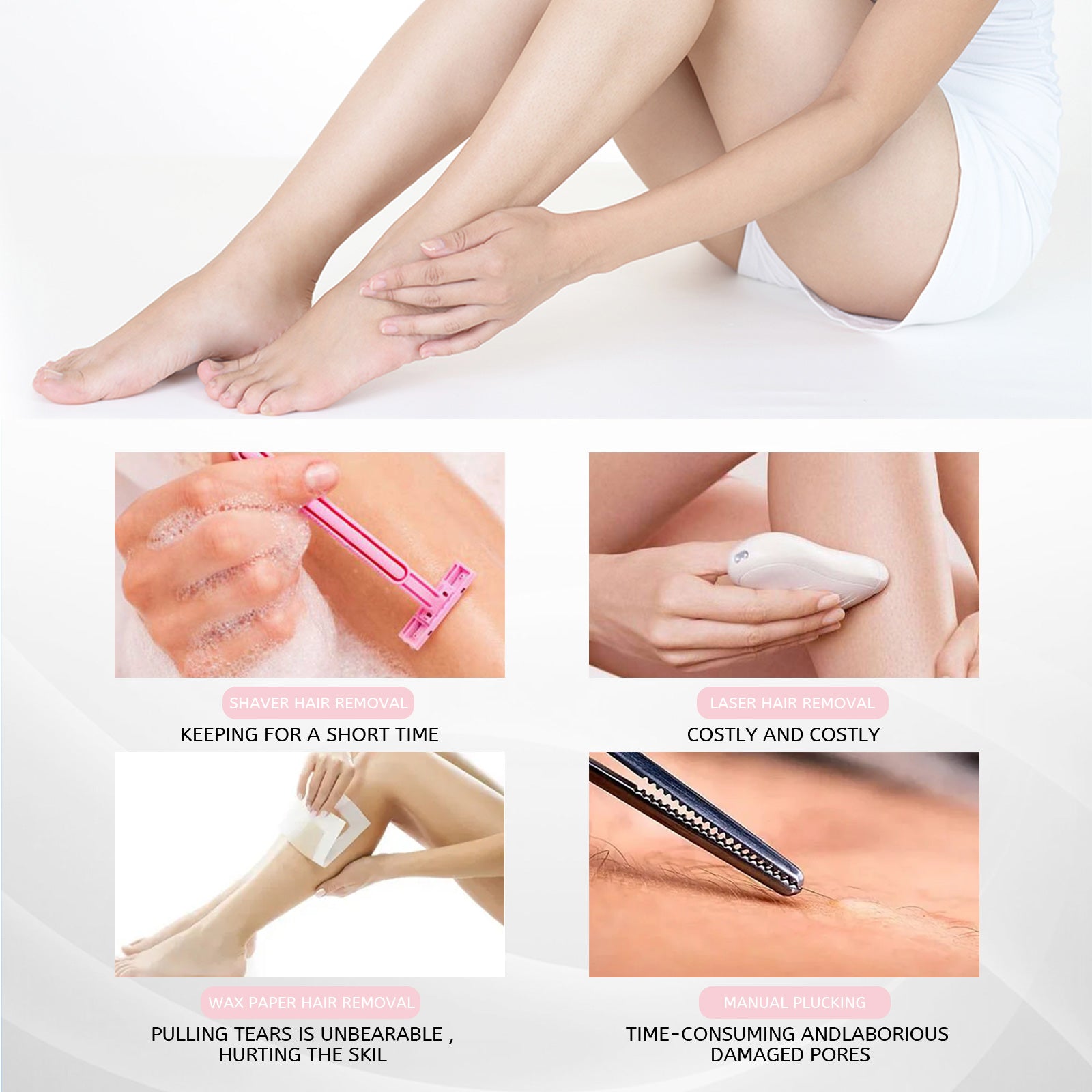 Honey Hair Removal Mousse Spray, Full Body Hair Removal, Sensitive Skin Friendly