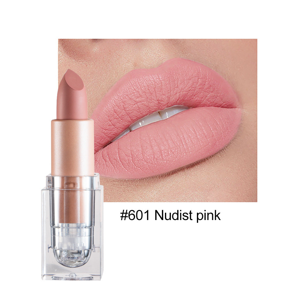 Silky Ice Cube Matte Lipstick 12 Color Lipstick Nude Long Lasting Colors