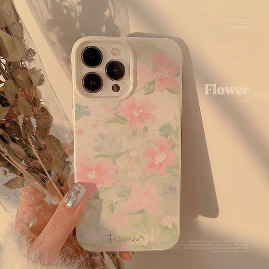 Vintage Garden Oil Painting Phone Cover for iPhone 15 Phone Case 14 Art 13Pro Silicone Max