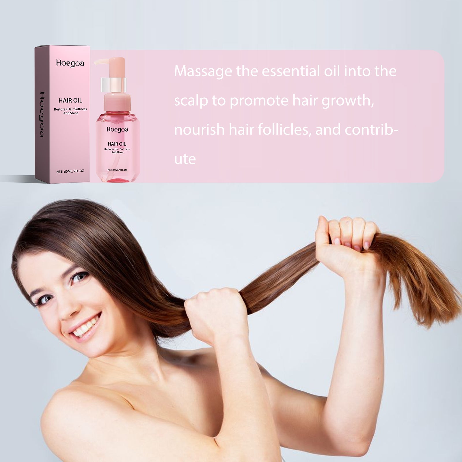 Hair Smoothing Oil, Repair Dry Split Ends and Soothe Frizzy Hair