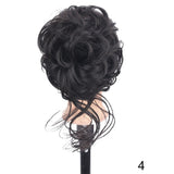 Messy Curly Hair Bun Clip Hair Extensions Claw Clip