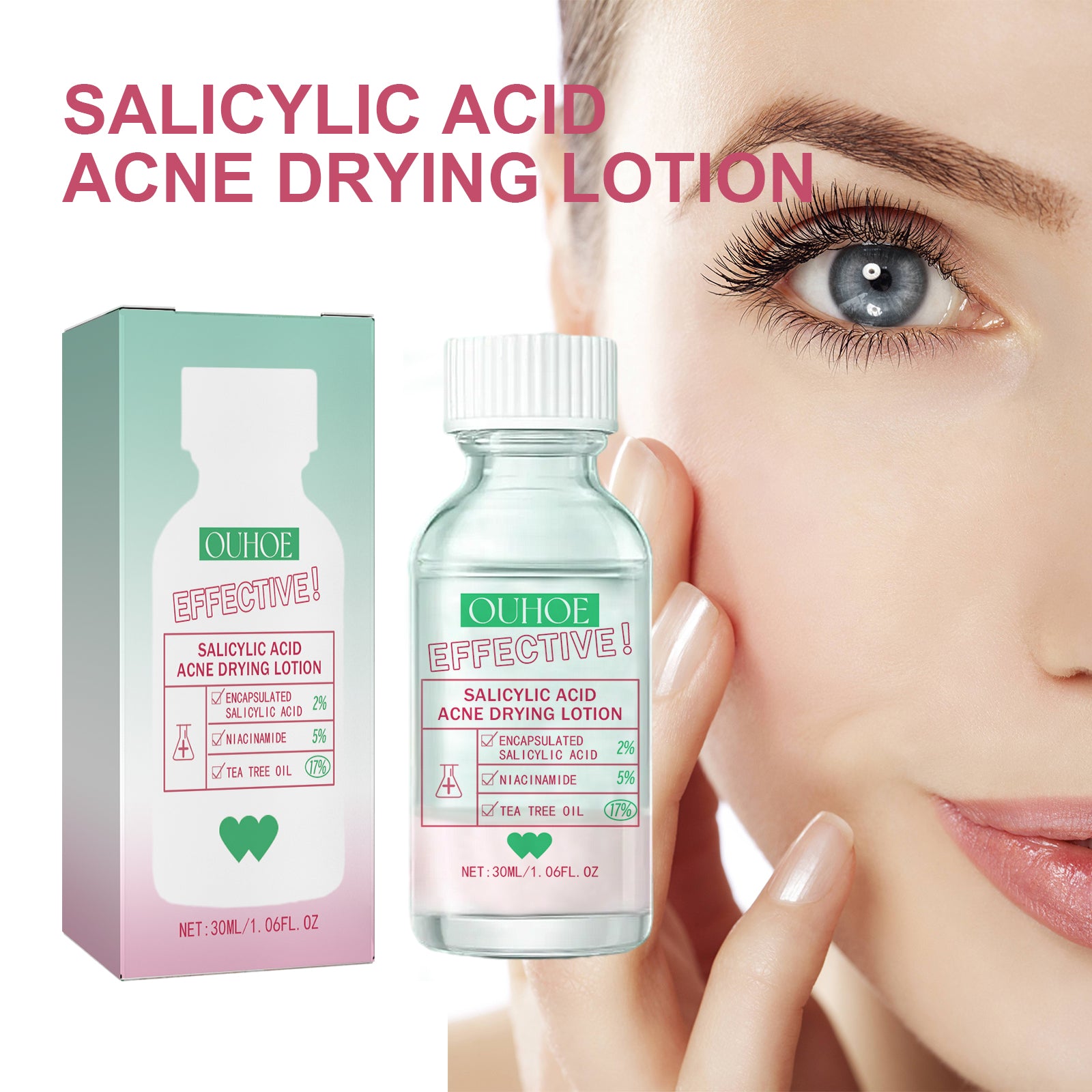 Salicylic Acid Acne Drying Serum, Gentle Repair Acne Skin Moisturizing Oil