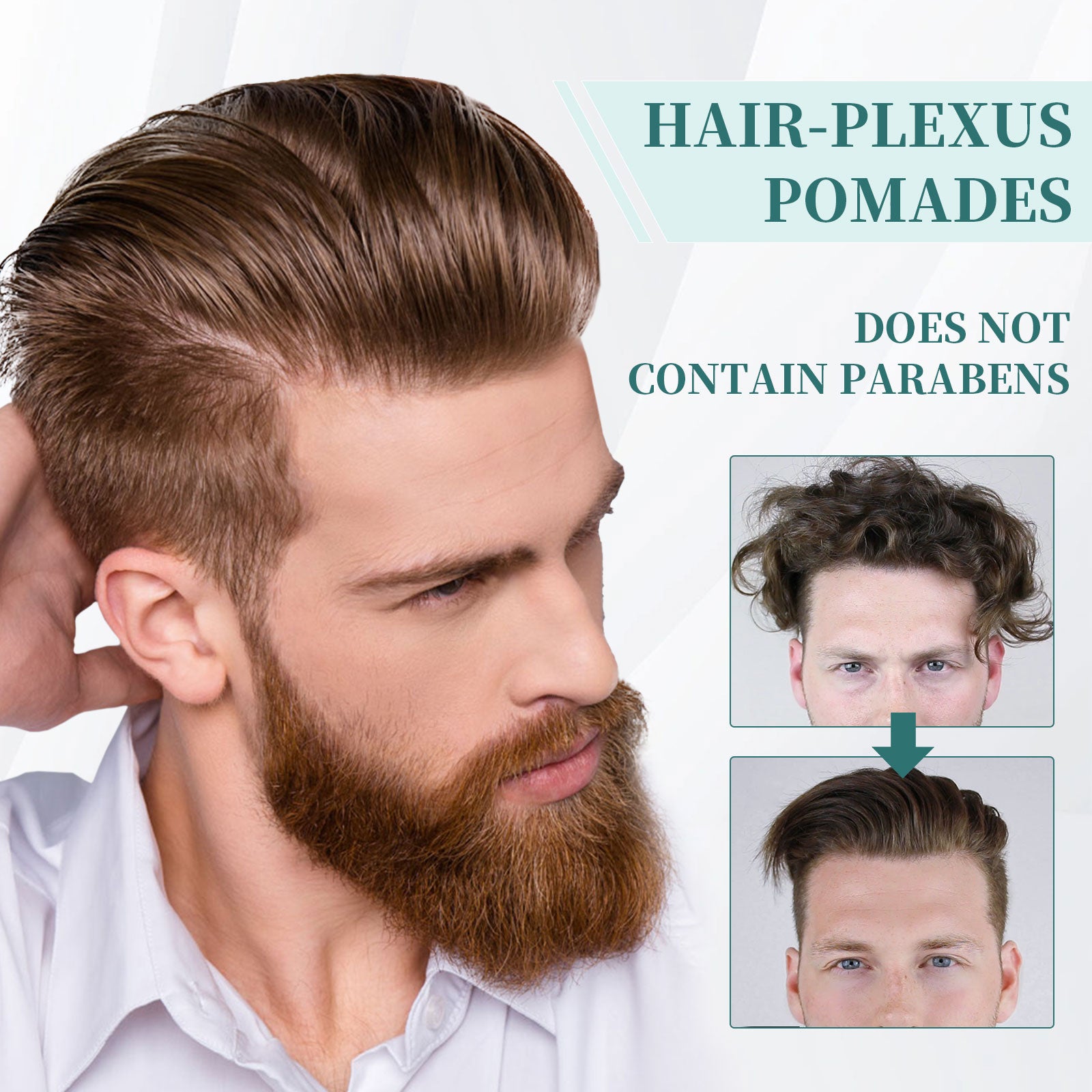 Hair-Plexus Pomades Anti-Frizz Hair Care for Men and Women Moisturizing Shine Styling Gel Natural Volume