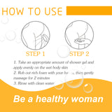 Feminine Wash With Sunflower Oil, Body Cleansing Skin Refreshing Oil Control Moisturizing Long-Lasting Fragrance Shower Gel